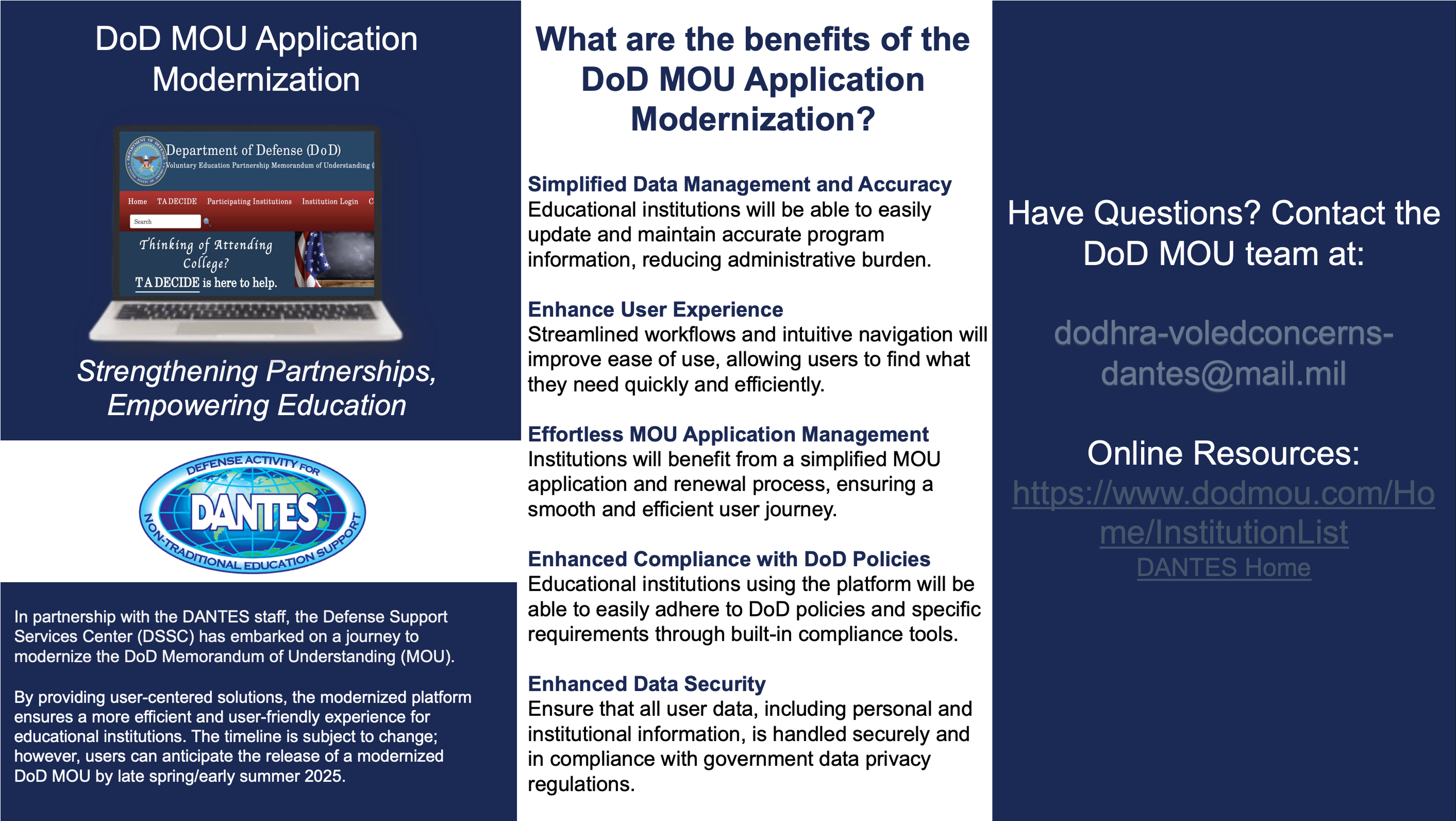 DoD MOU Pamphlet Flyer Preview